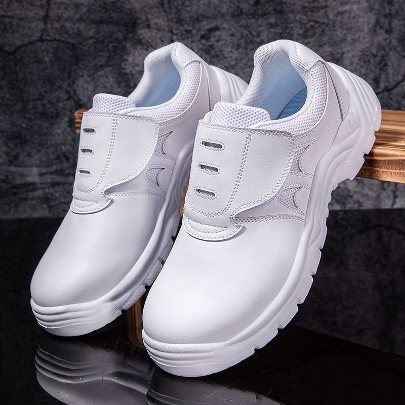 Men'S Shoes Green And White - Büyük boy erkekler moda çelik ayakkabı