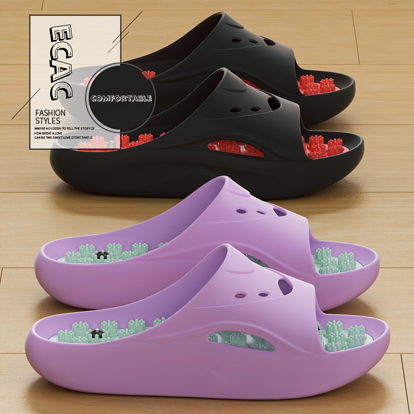 Men'S Shoes Cloud - Kadın Erkek EVA Masaj Terlikleri Kalın