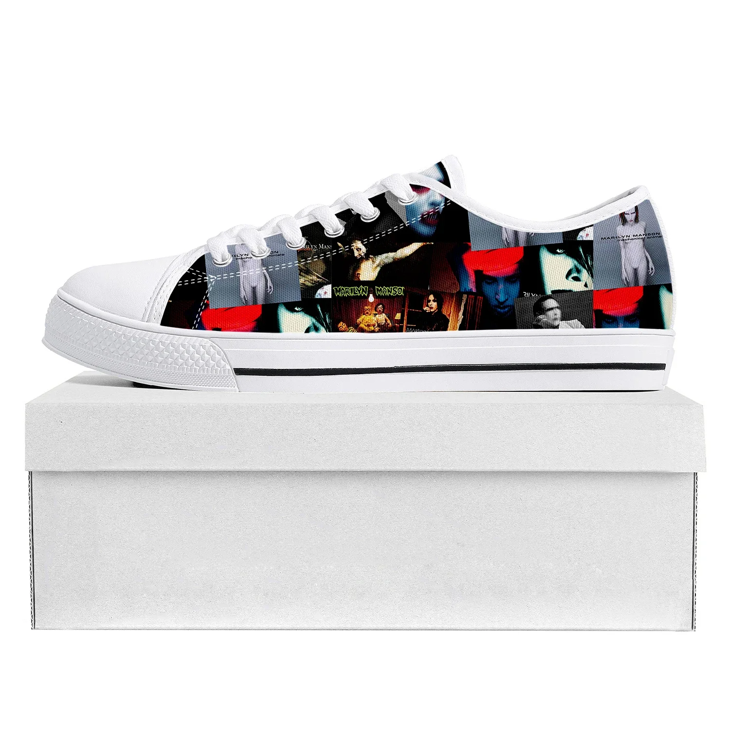 Canvas Sneaker High - Rock Grubu Müzik Şarkıcısı Marilyn Manson