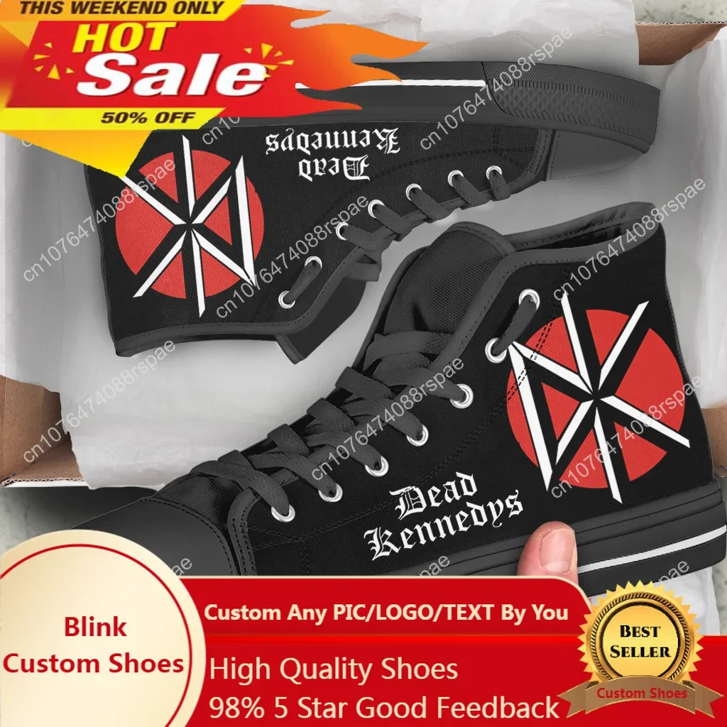 Canvas Sneaker High - Dead Kennedys Erkek Kadın Yüksek Kaliteli