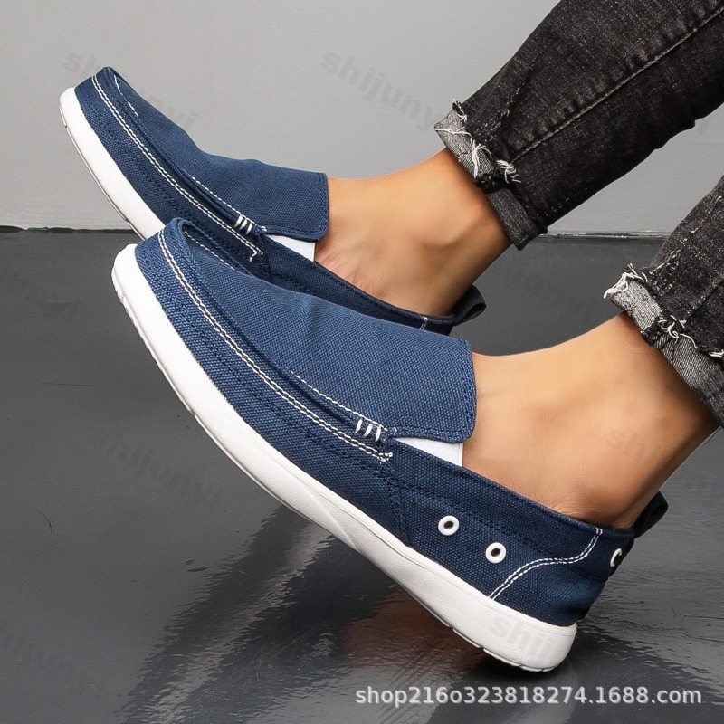Sonbahar erkek kanvas rahat ay - Men Shoes Loafers incelemesi ve fiyatı